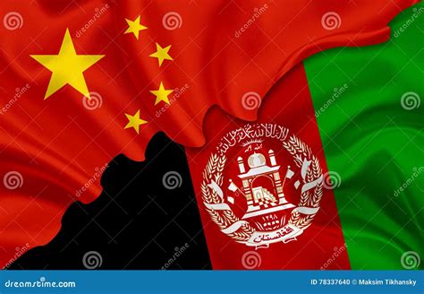 Flag of China and Flag of Afghanistan Stock Illustration - Illustration of symbol, china: 78337640