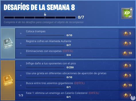 Semana 8 Temporada 5 De Fortnite Todos Los Desafíos Y Cómo Completarlos