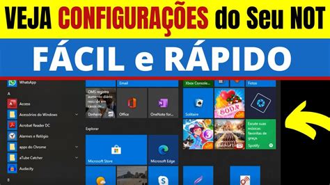 COMO SABER as CONFIGURAÇÕES do Notebook VER as Configurações do PC