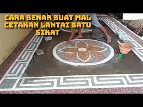 Tutorial Cara Mudah Dan Benar Membuat Cetakan Bermotif Lantai Batu