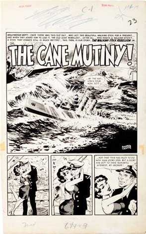 MAD 19 Complete 6 Page Story The Cane Mutiny Original Art EC 1955 By