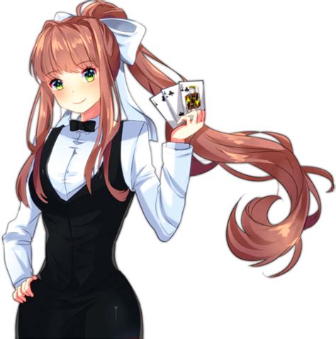 Download By Nirio Ddlc Doki Doki Literature Club Monika Cartoon