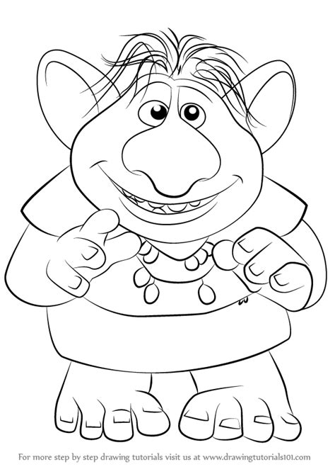 Troll From Frozen Coloring Page ColoringAll | eduaspirant.com