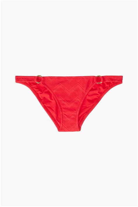 MELISSA ODABASH Montenegro Stretch Jacquard Low Rise Bikini Briefs