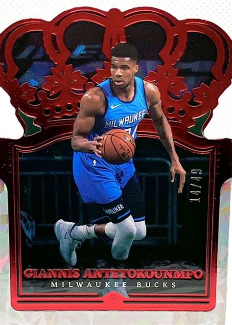 Giannis Antetokounmpo Crown Royale Red Crystal Psa Price