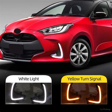 2PCS LED Daytime Running Light For Toyota Yaris Vios 2020 2021 2022