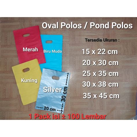 Jual Plastik Hd Oval Polos 20x30 Cm Plastik Souvenir Isi 100 Lembar