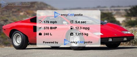 Lamborghini Countach LP400 Specs 1974 1978 Performance Dimensions