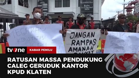 Kantor KPU Daerah Di Klaten Digeruduk Massa Kabar Pemilu TvOne YouTube