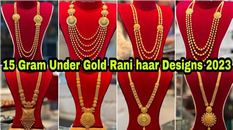 Lightweight 22k Gold TanishqRani Haar Collection Of 2023 Gold Rani Haar