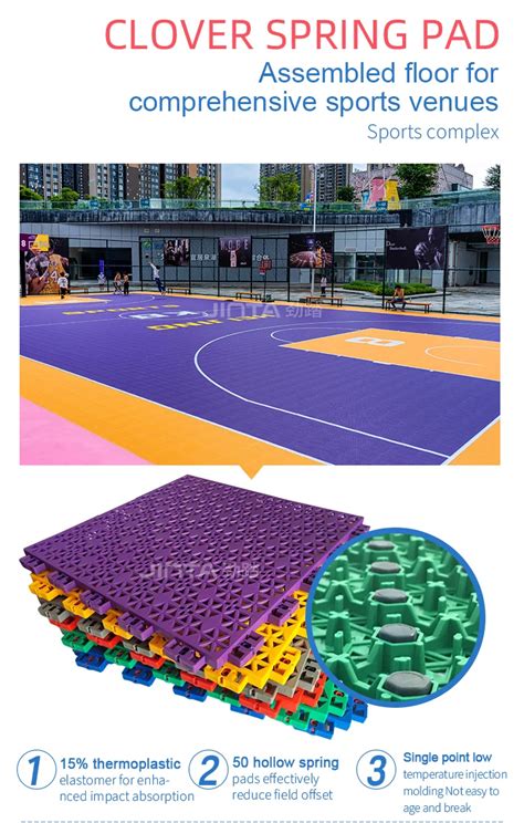 Portable Plastic Interlocking Suspended Floor Pp Used Sport Basketball