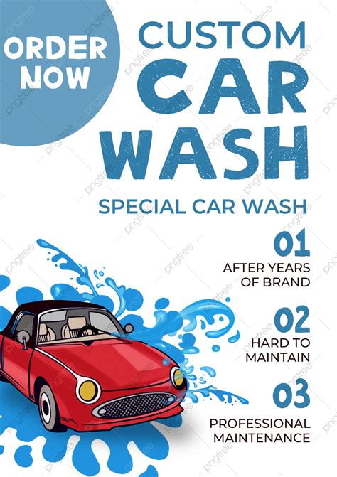 Car Wash Service Sales Creative Flyer Template Download On Pngtree