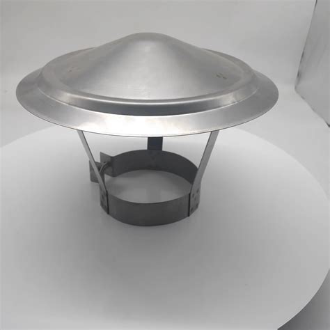 Round Roof Rain Cap Hvac Vent Galvanized Steel All Weather Rain Cap