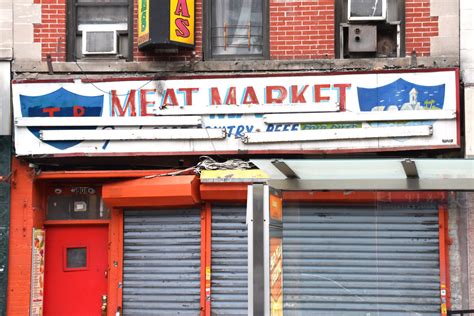 Uncovered Meat Market Sign Sunset Park Ben Hagen Flickr