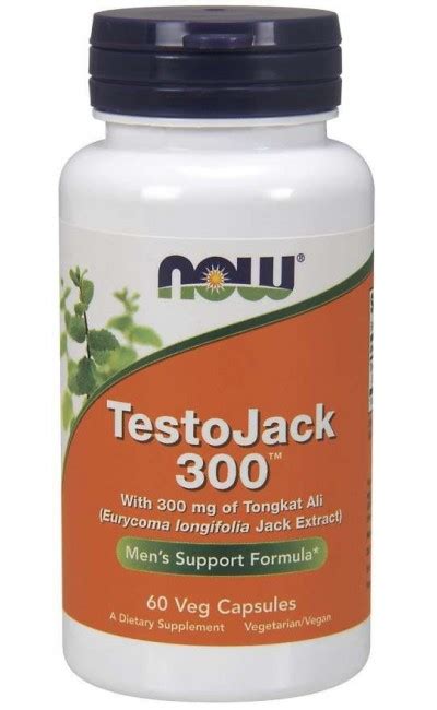 TestoJack 300 60 Veg Capsules NOW Foods