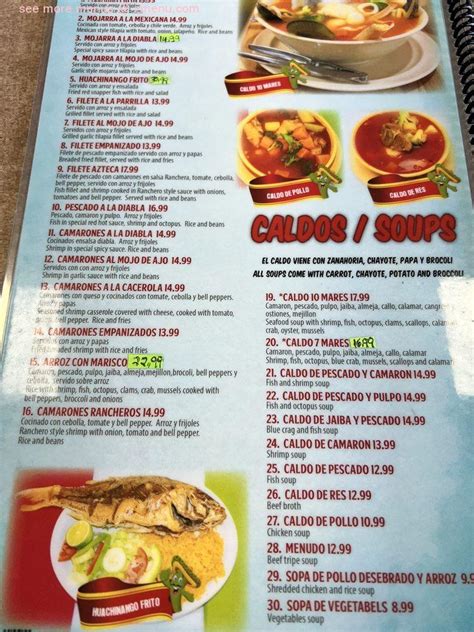 Menu at El Rio Grande Restaurant, Forest Park, Jonesboro Rd