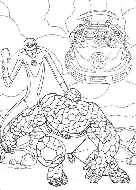 Fantastic 4 Coloring Page Free Printable Coloring Pages For Kids