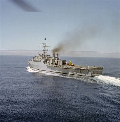 Port Quarter View Of The Amphibious Transport Dock Uss Dubuque Lpd