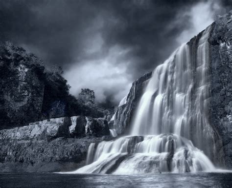 Waterfall In The Moonlight By Ricardobevilaqua On Deviantart