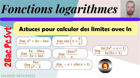 Astuces Pour Calculer Des Limites Avec Ln 2bac YouTube