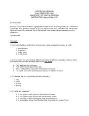 Geol L Fossils Haydenreynolds Docx Online Submission Instruction