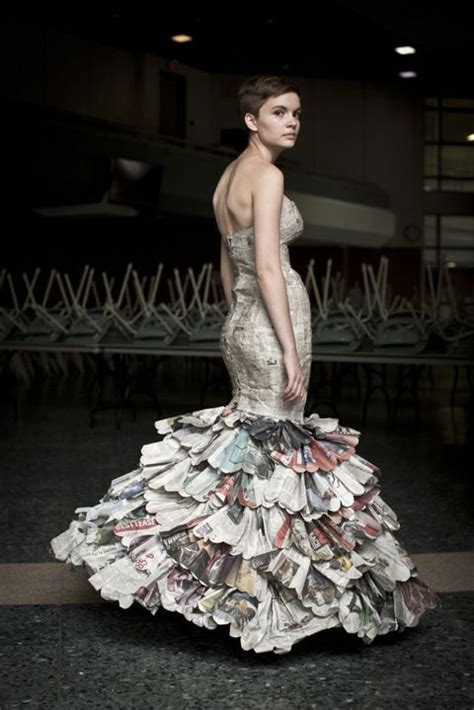 Markham Student Makes Clothes From Debris Paper Dress Art Paper