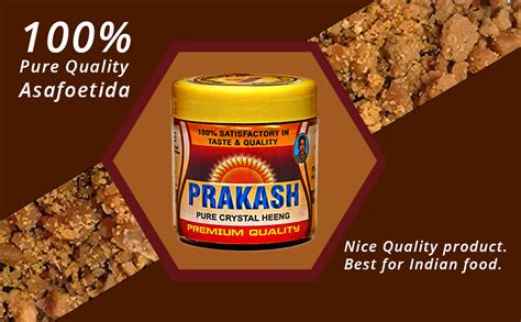 Prakash Chhap Pure Cristal Natural Hing Powder Asafoetida Powder