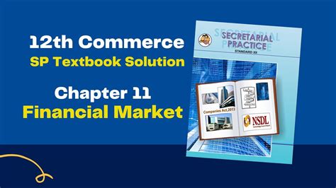 12th Sp Chapter 11 Solution Financial Market Maharashtra Board Free Solution Scholarszilla