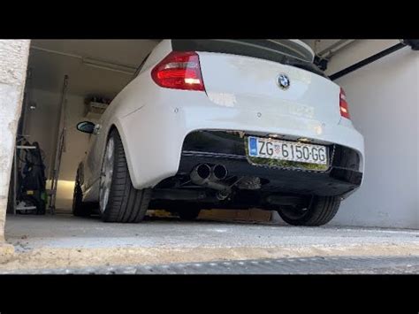 BMW E81 118i Rear Muffler Delete Exhaust Sound YouTube