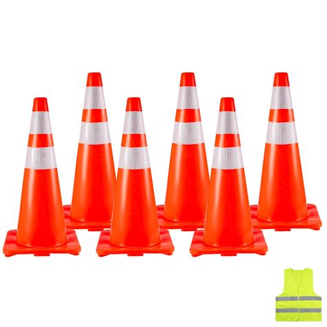 Skyshalo Traffic Safety Cone Orange Hazard Construction Cones With