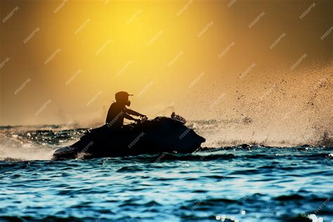 Stand Up Jet Ski Silhouette