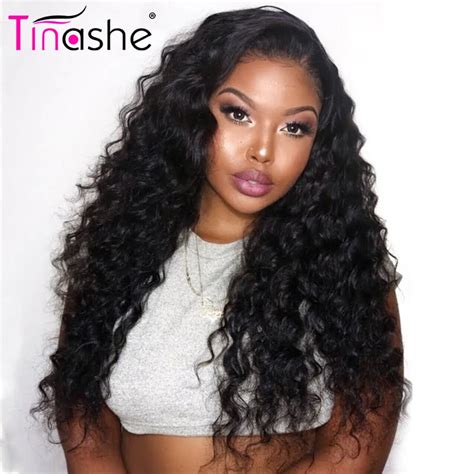 Tinashe Hair Lace Frontal Wig Loose Deep Curly Wave Wig Brazilian