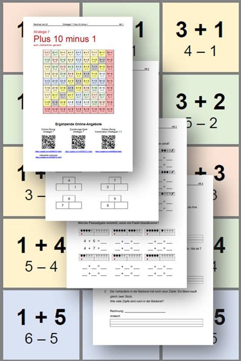 Plus Und Minusaufgaben Im Zahlenraum Bis Mit Rechenstrategien L Sen