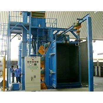 Hanger Type Double Door Ash T Hanger Shot Blasting Equipment At