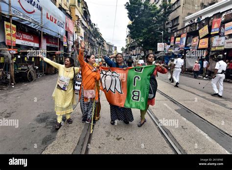 9 13 2022 Women BJP Bharatiya Janata Party Supporters During Their