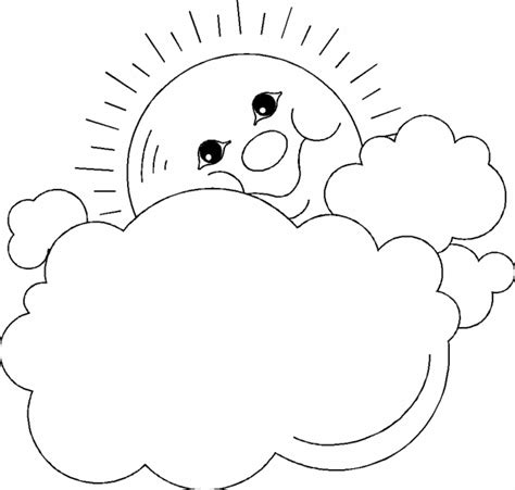 Sun And Clouds Coloring Pages at GetColorings.com | Free printable ...