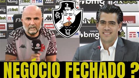 Saiu Agora Sampaoli Novo T Cnico Do Vasco Noticia Do Vasco Youtube