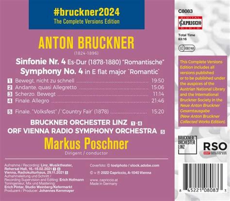 Anton Bruckner Bruckner 2024 The Complete Versions Edition