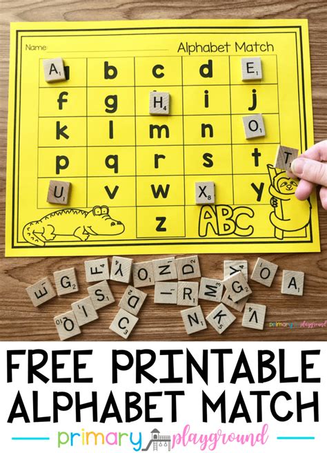 Free Printable Alphabet Match Artofit