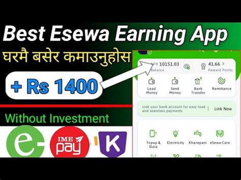 No Esewa Earning App In Nepal How To Earn Money Esewa