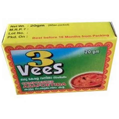 3VeeS 20g Compounded Asafoetida Cake Packaging Type Box Solid At Rs