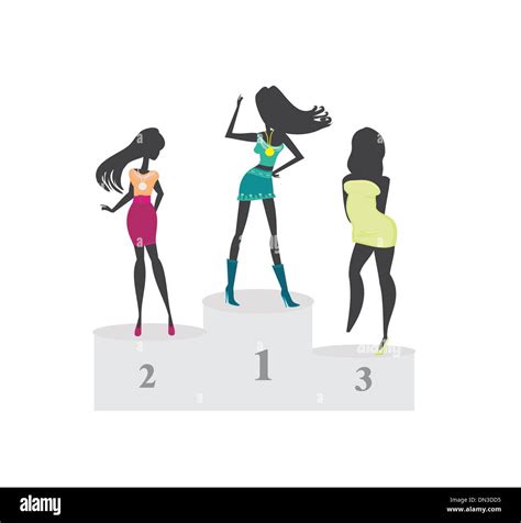 Woman Podium Silhouette Hi Res Stock Photography And Images Alamy