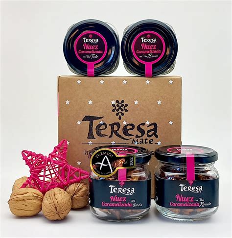 Caja Regalo Nueces Caramelizadas Teresa Mate