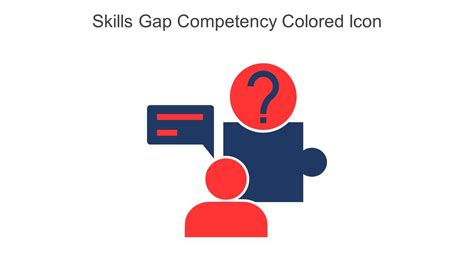 Skills Gap Competency Colored Icon In Powerpoint Pptx Png And Editable