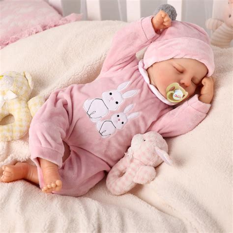 JIZHI Lifelike Reborn Baby Dolls Twinnie 17 Inch Baby Soft Body