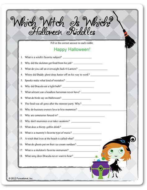 Printable Halloween Riddles With Answers | Riddles With Answers