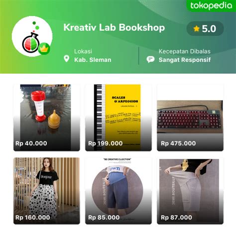 Toko Kreativ Lab Bookshop Online Produk Lengkap Harga Terbaik