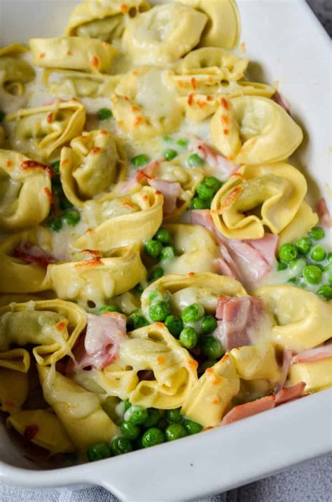 Tortelliniauflauf Mit Schinken Und Erbsen In Cremiger Sahneso E