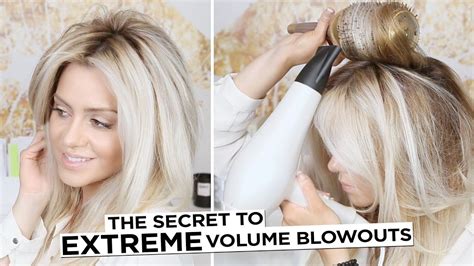 The Secret To Extreme Volume Blowouts With No Frizz Youtube Blowout Hair Hair Frizz Dry