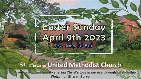 Saint Pauls United Methodist Church Worship For Easter Sunday April